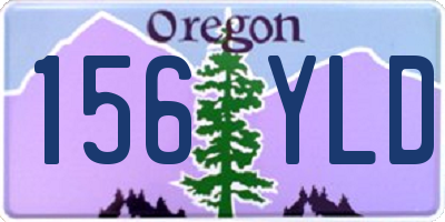 OR license plate 156YLD