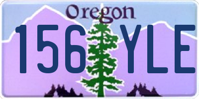 OR license plate 156YLE