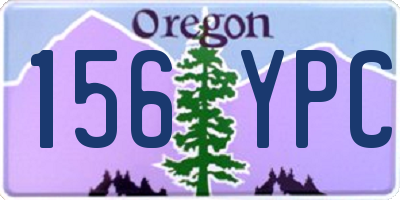 OR license plate 156YPC
