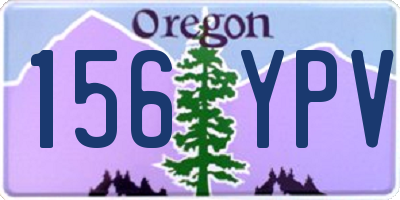 OR license plate 156YPV
