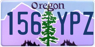 OR license plate 156YPZ