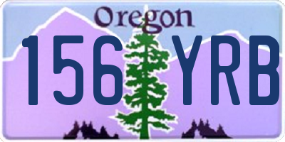 OR license plate 156YRB