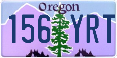 OR license plate 156YRT