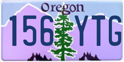 OR license plate 156YTG