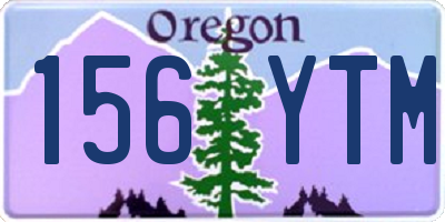 OR license plate 156YTM