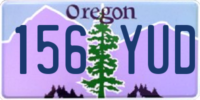 OR license plate 156YUD