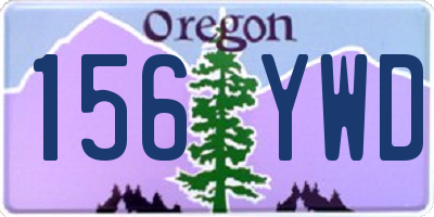 OR license plate 156YWD