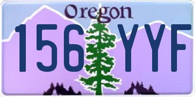 OR license plate 156YYF