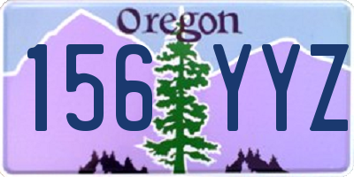 OR license plate 156YYZ