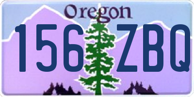 OR license plate 156ZBQ
