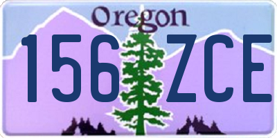 OR license plate 156ZCE