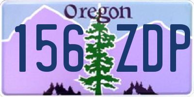 OR license plate 156ZDP