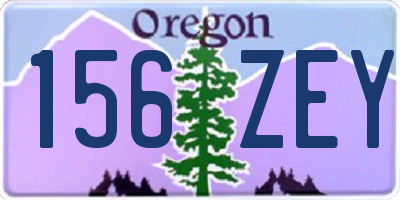 OR license plate 156ZEY