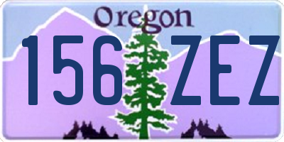 OR license plate 156ZEZ