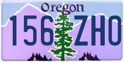 OR license plate 156ZHO