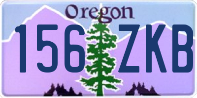 OR license plate 156ZKB