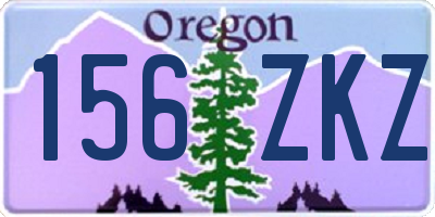 OR license plate 156ZKZ