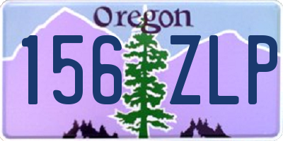 OR license plate 156ZLP