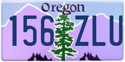 OR license plate 156ZLU
