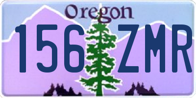 OR license plate 156ZMR