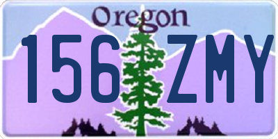 OR license plate 156ZMY