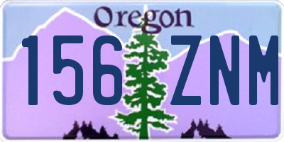 OR license plate 156ZNM
