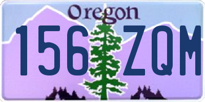 OR license plate 156ZQM