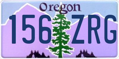 OR license plate 156ZRG