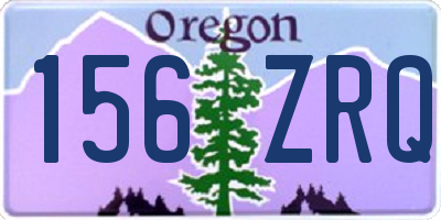 OR license plate 156ZRQ