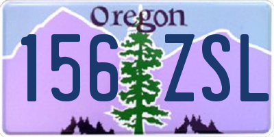 OR license plate 156ZSL
