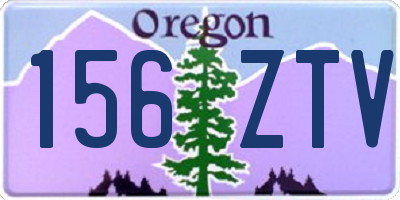 OR license plate 156ZTV