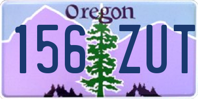 OR license plate 156ZUT