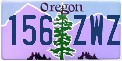 OR license plate 156ZWZ