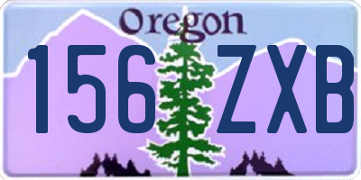 OR license plate 156ZXB