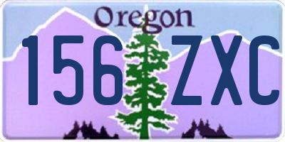 OR license plate 156ZXC