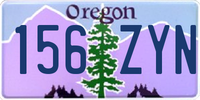 OR license plate 156ZYN