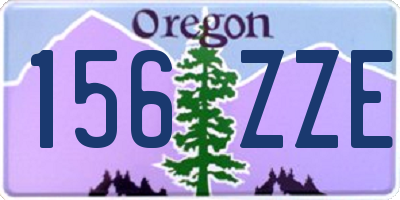 OR license plate 156ZZE