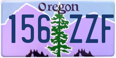 OR license plate 156ZZF