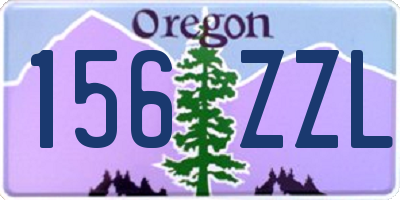 OR license plate 156ZZL