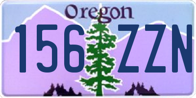 OR license plate 156ZZN