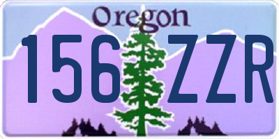 OR license plate 156ZZR