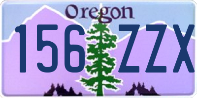 OR license plate 156ZZX