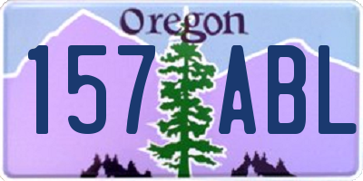 OR license plate 157ABL