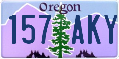 OR license plate 157AKY
