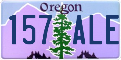 OR license plate 157ALE
