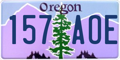 OR license plate 157AOE