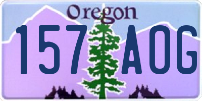 OR license plate 157AOG