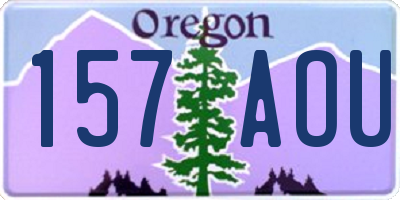 OR license plate 157AOU