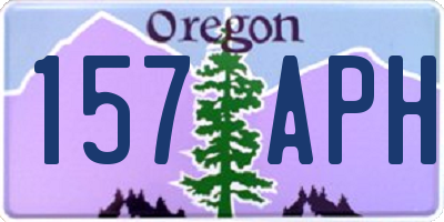 OR license plate 157APH