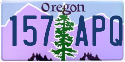 OR license plate 157APQ